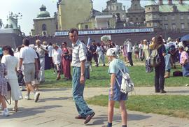 Uczestnicy święta Wniebowzięcia Najświętszej Marii Panny na Jasnej Górze