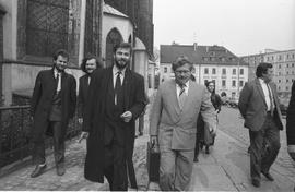 Premier Czech Petr Pithart we Wrocławiu