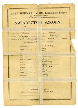 Świadectwo Szkolne