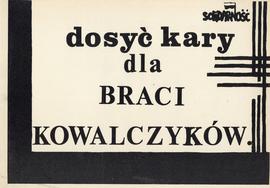 Dosyć kary dla BRACI KOWALCZYKÓW