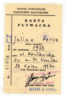 Karta pływacka