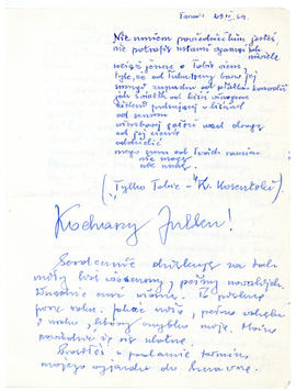 List do Juliana Fercza
