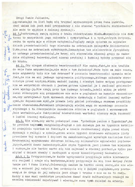 List do Juliana Fercza