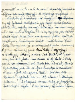 List od Danuty Paleńskiej