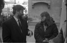 Prezydent Vaclav Havel w Warszawie – 1990