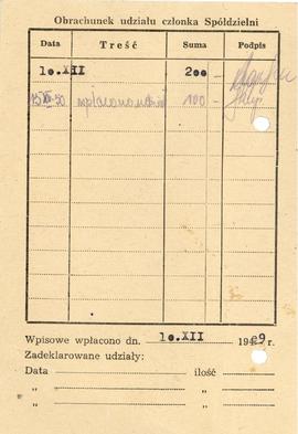 Legitymacja członkowska