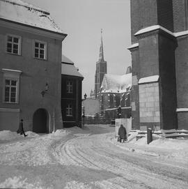 Ostrów Tumski zimą